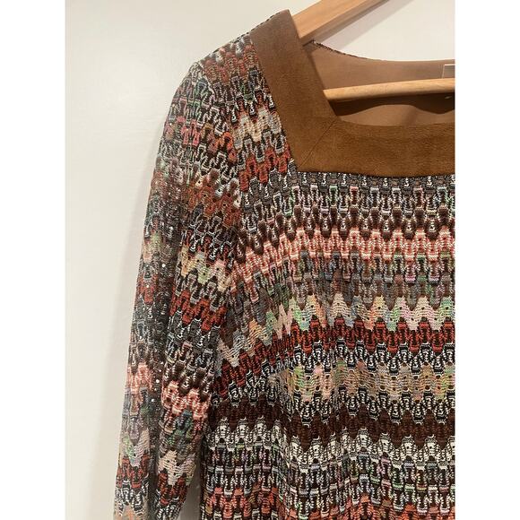 Women’s CB Established 1962 Retro Lined Short Sleeved Dress Aztec Pattern  12 - Picture 5 of 7